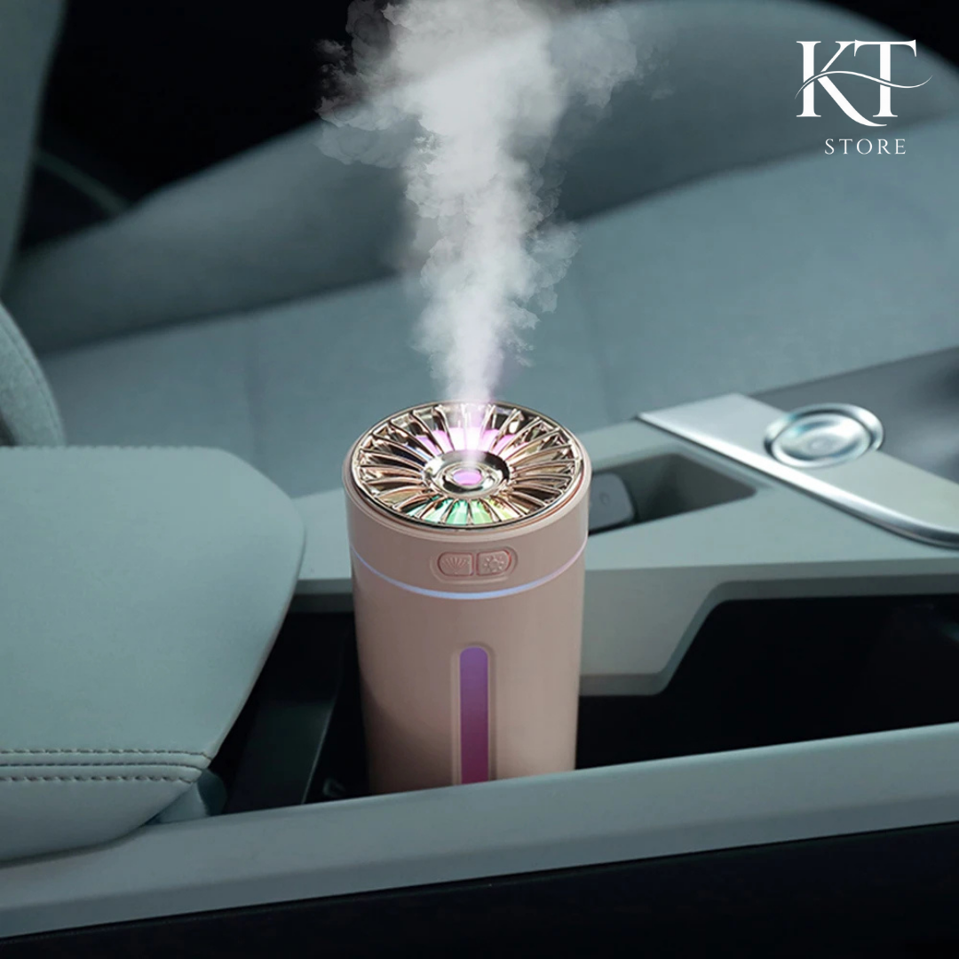 Lifeala Car Humidifier with RGB LEDs, USB/Rechargeable