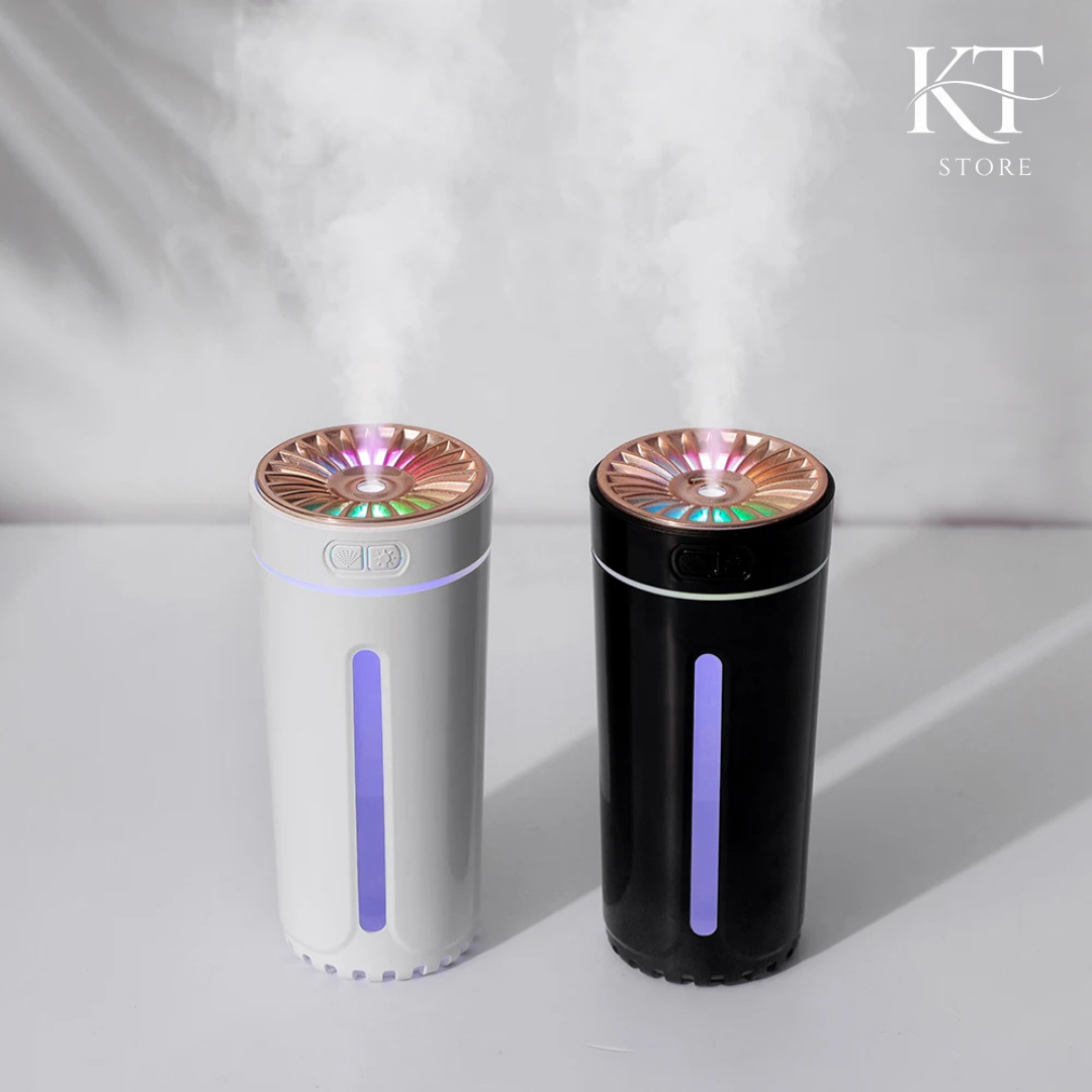 Lifeala Car Humidifier with RGB LEDs, USB/Rechargeable