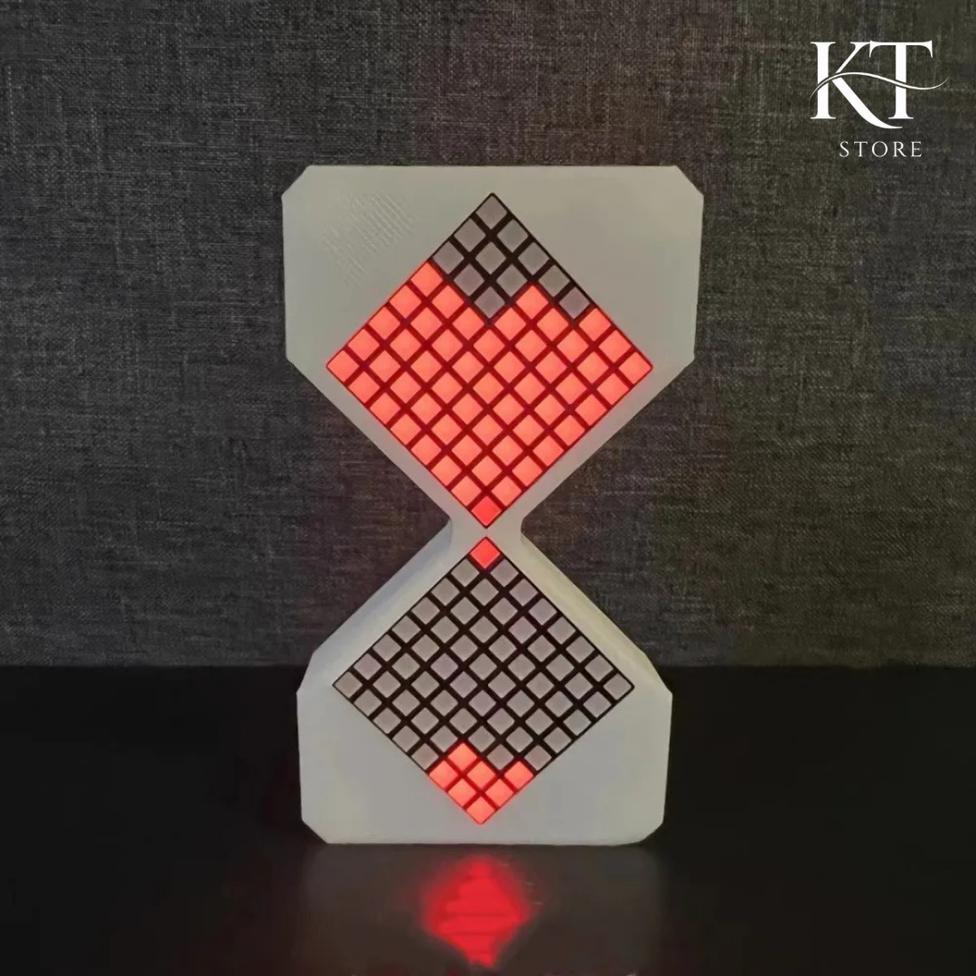 DIY Digital Sand Clock with LED and Gravity Sensing for Home Decor