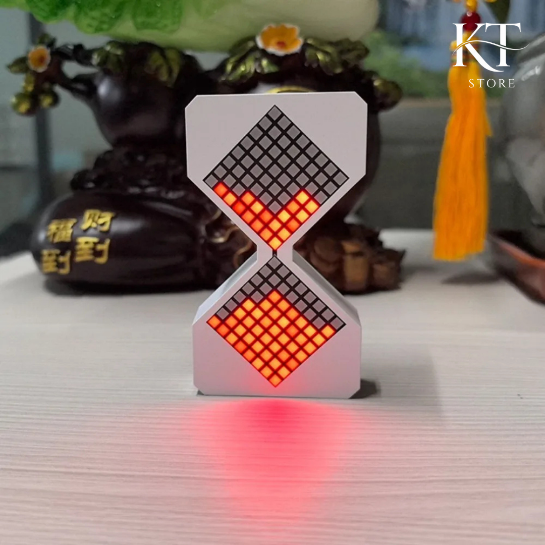 DIY Digital Sand Clock with LED and Gravity Sensing for Home Decor