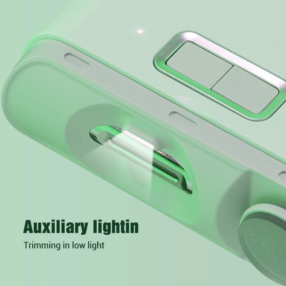 Electric Nail Clipper with LED, Auto Baby & Adult Trimmer