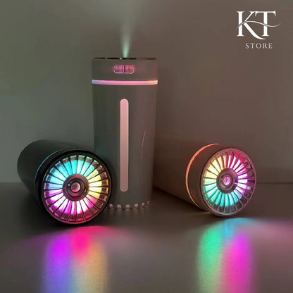 Lifeala Car Humidifier with RGB LEDs, USB/Rechargeable