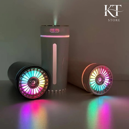 Lifeala Car Humidifier with RGB LEDs, USB/Rechargeable