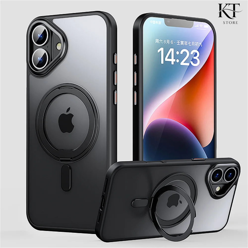 MagSafe Compatible 360° Rotatable Bracket Case for iPhone
