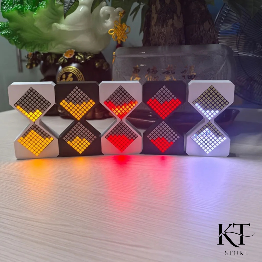 DIY Digital Sand Clock with LED and Gravity Sensing for Home Decor