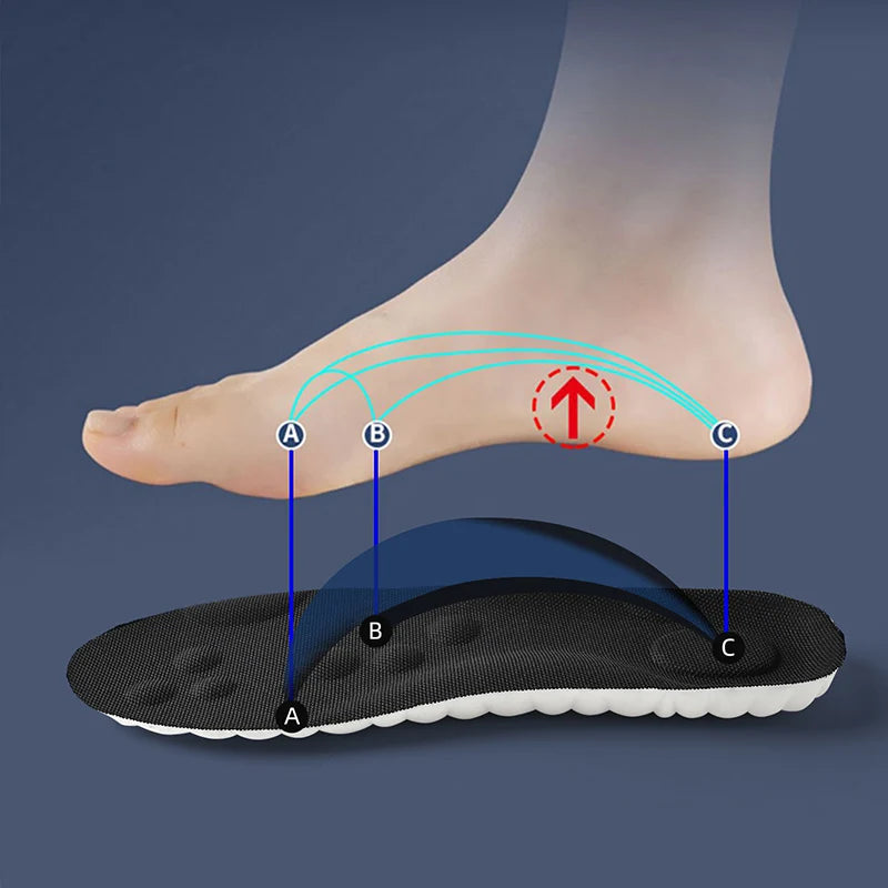 High-Elasticity Sport Insoles - Arch Support, Shock Absorption, Deodorant