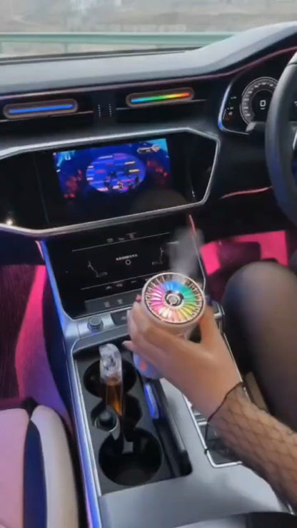 Lifeala Car Humidifier with RGB LEDs, USB/Rechargeable